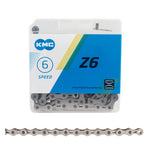 KMC Z6 6-Speed Bike Chain Silver