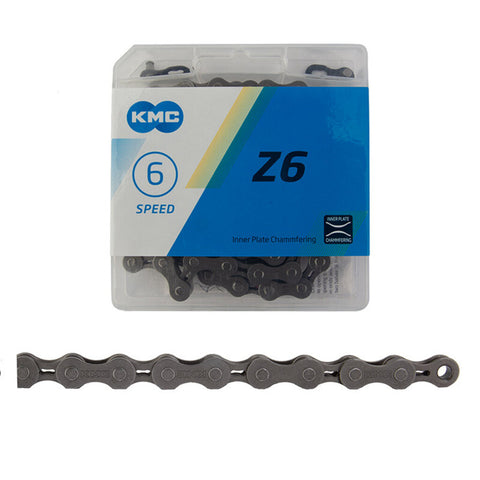 KMC Z6 6-Speed Bike Chain Silver