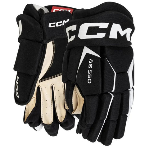 CCM Tacks 550 Gloves - Black/White - 11"