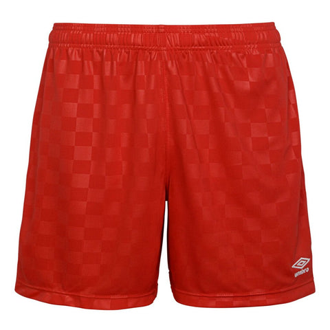 Umbro Women's Checkered Short - XL - Vermillion