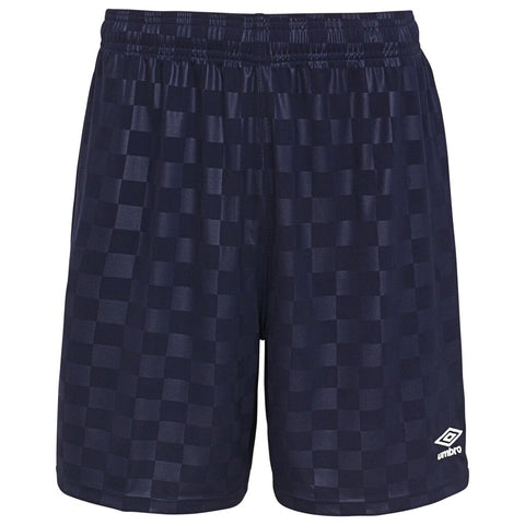 Umbro Men's Checkered Short - Small - Navy