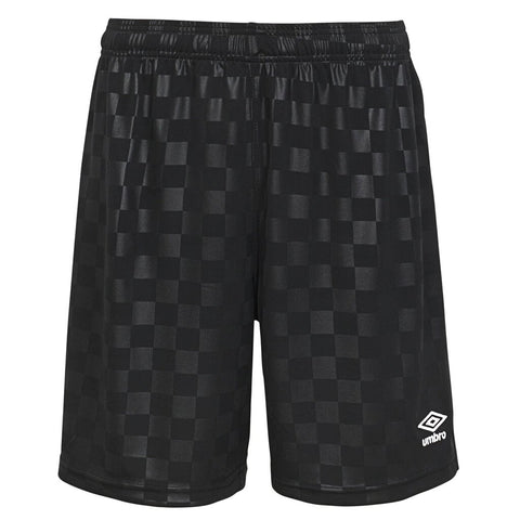 Umbro Men's Checkered Short - XL - Black Beauty