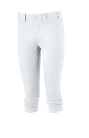 Girl's Medium Mizuno Prospect Softball Pants - White
