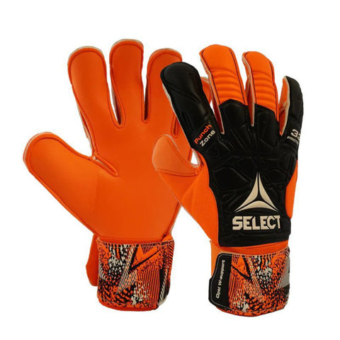 Select 33 Protec Soccer Goalie Gloves - Orange - 9