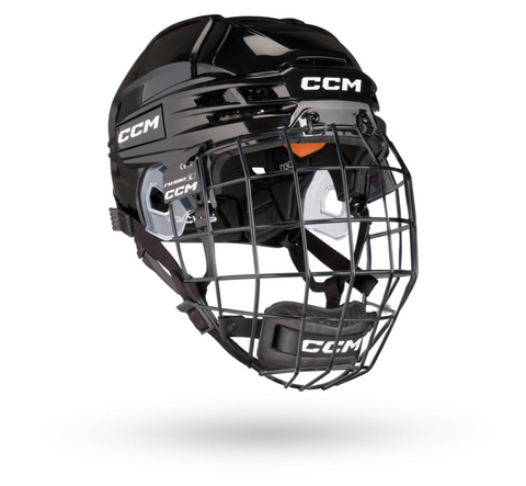 CCM Tacks 720 Hockey Helmet w/ Cage - Black - Large