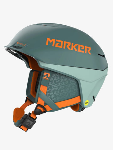 Marker Ampire 2 MIPS Helmet 2024 - Green/Orange - Small