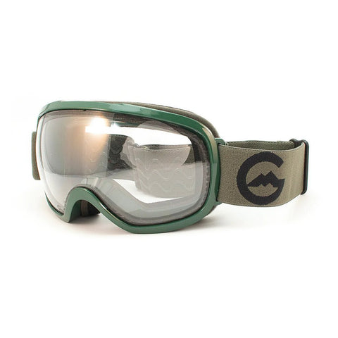 Gordini Chute Spherical Ski Goggles - Black/Olive